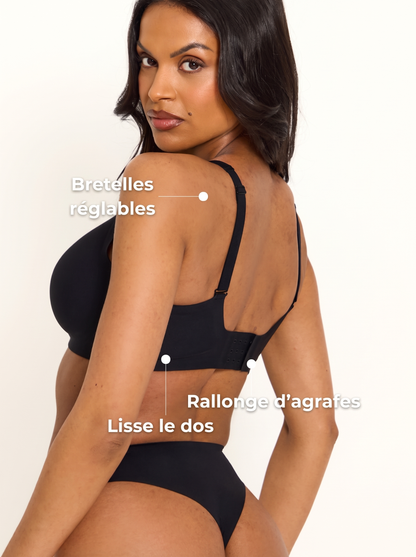 Soutien-gorge sans armatures invisible sous les vêtements