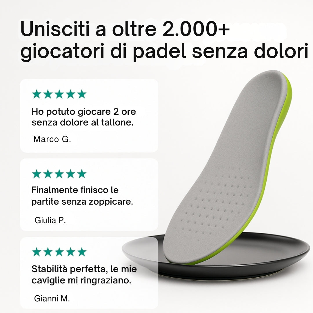 Plantari Padel - Gioca più a lungo, senza dolore