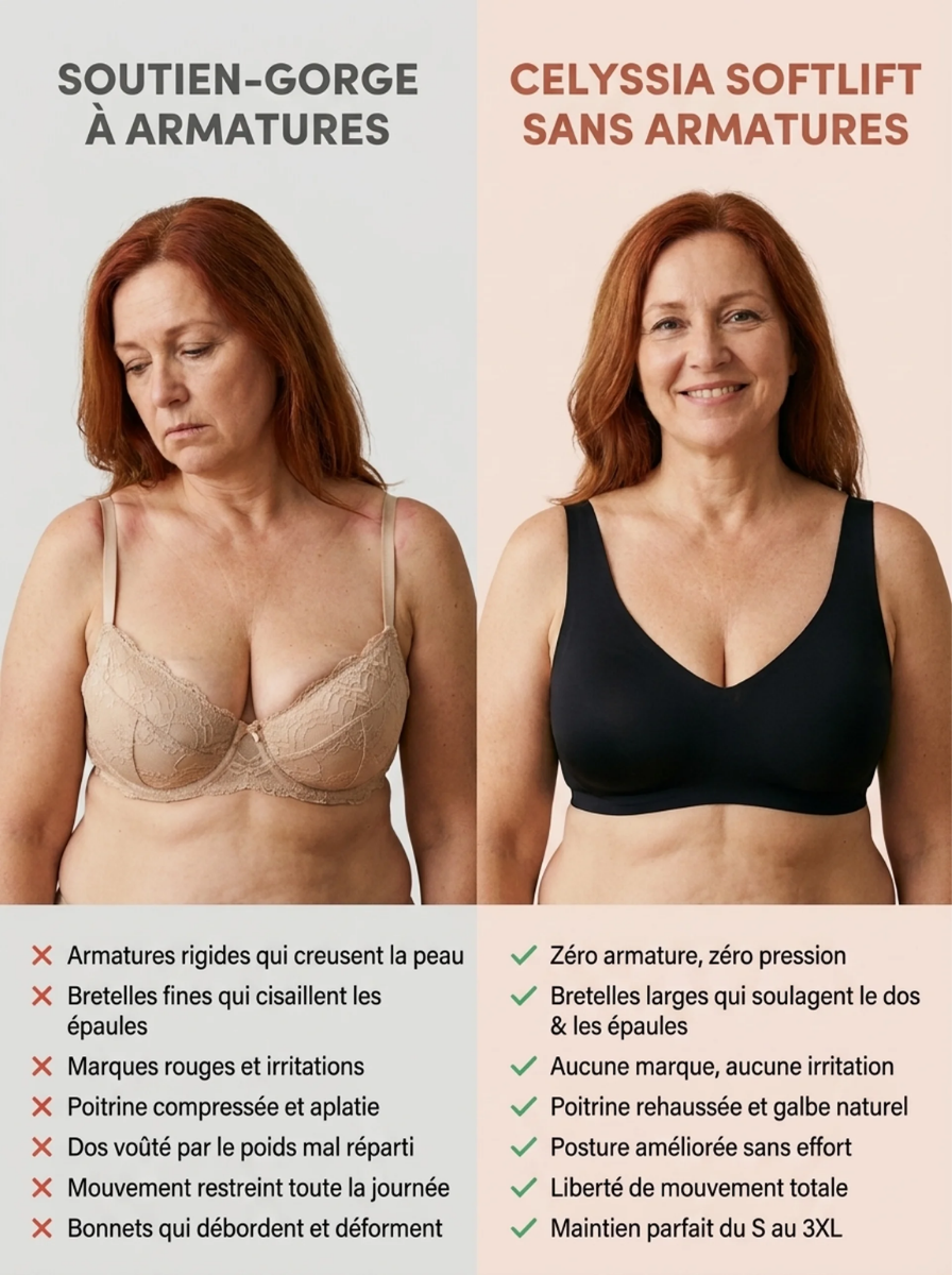 Soutien-gorge SoftLift™ | Bande GelFlex™, décolleté en V, sans armature