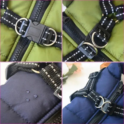 Cappotto per cane con pettorina integrata