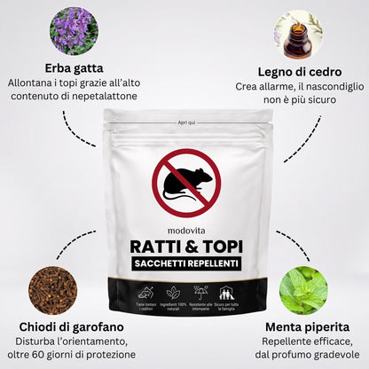 Sacchetti Repellenti per Topi e Ratti – Modovita™