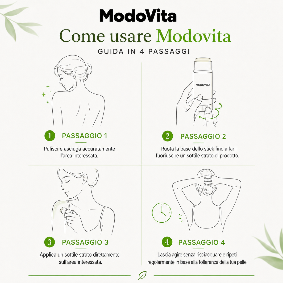 Modovita - Stick Levigante all’Acido Glicolico