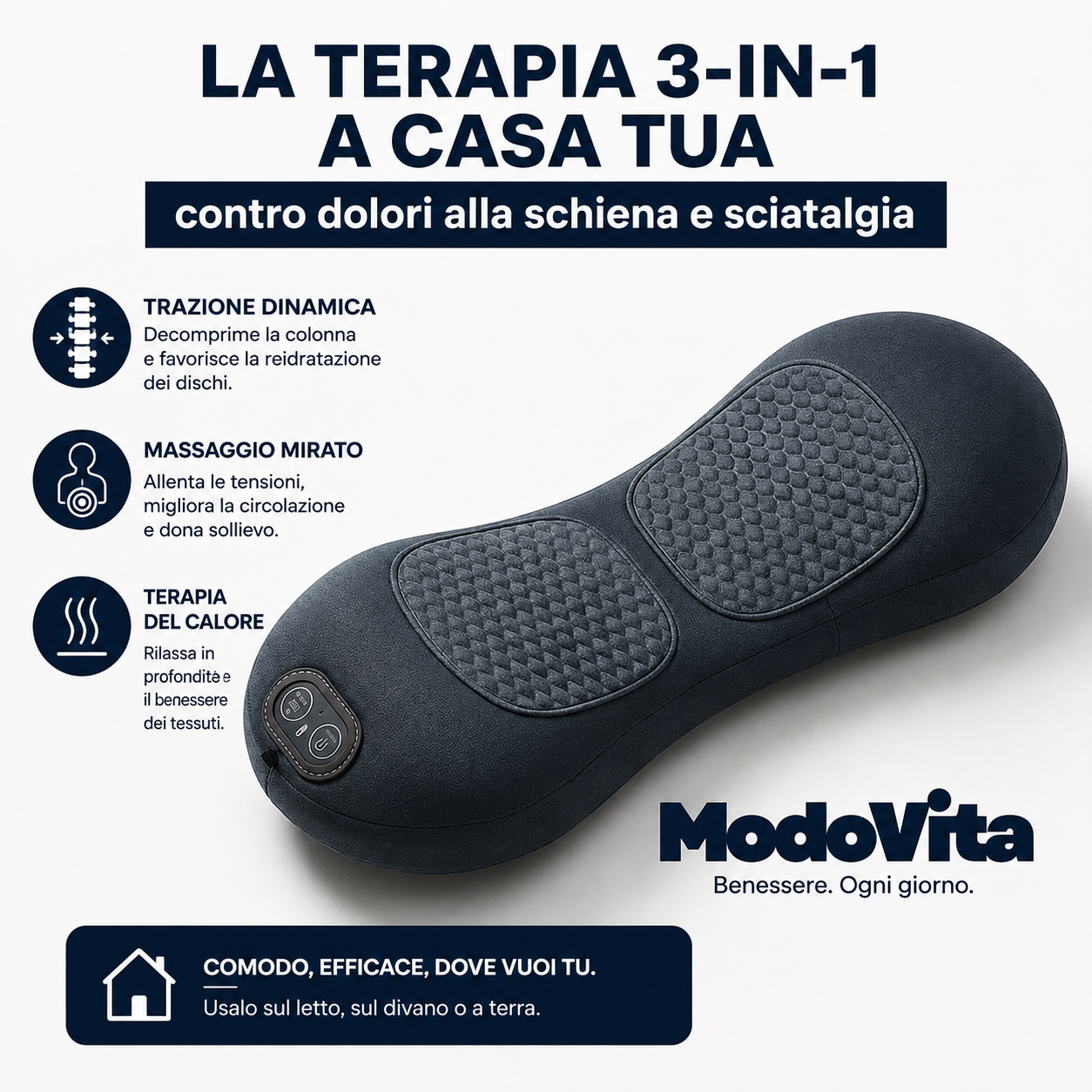 Modovita – Allevia il dolore della stenosi del canale spinale, senza operazione e comodamente da casa