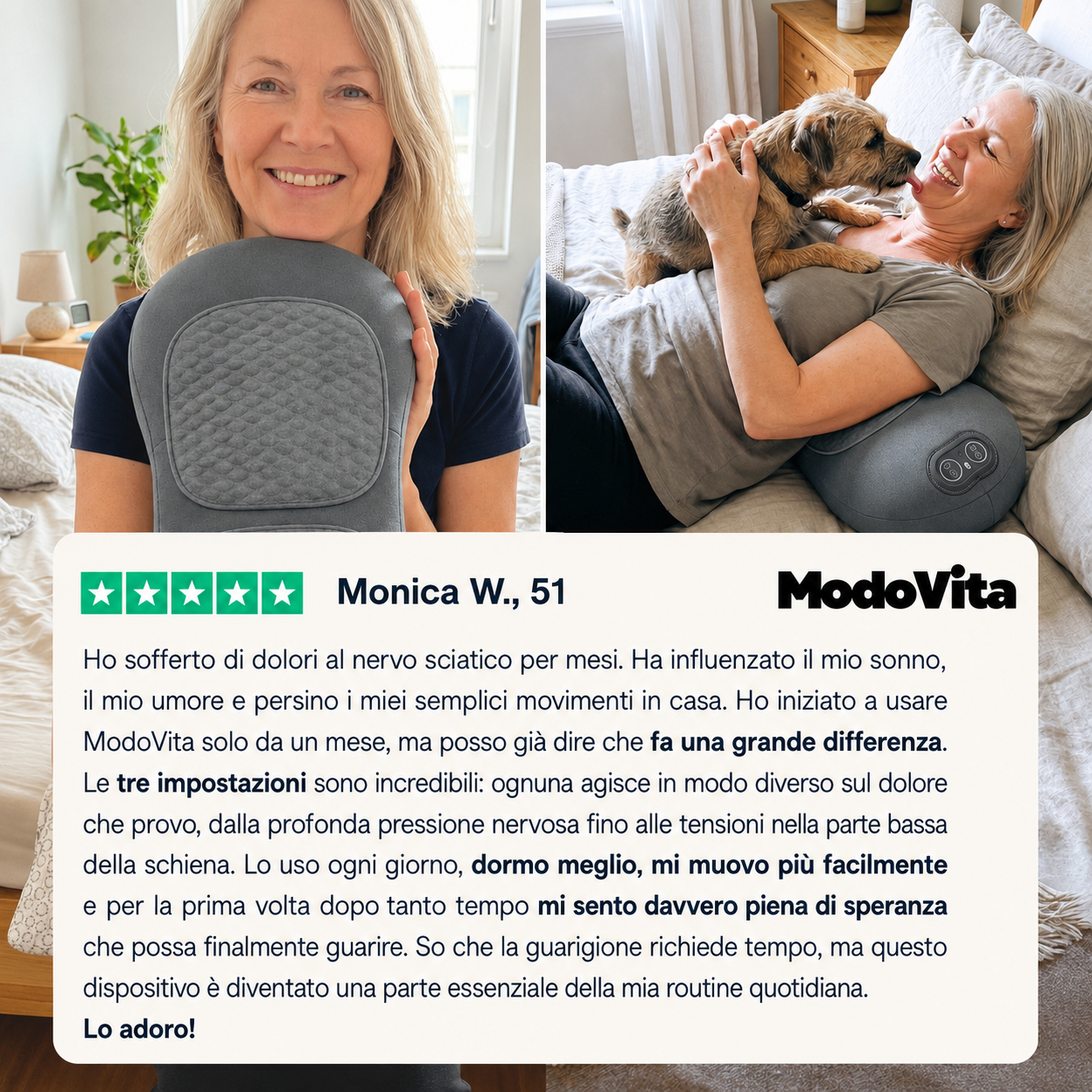 Modovita – Allevia il dolore della stenosi del canale spinale, senza operazione e comodamente da casa