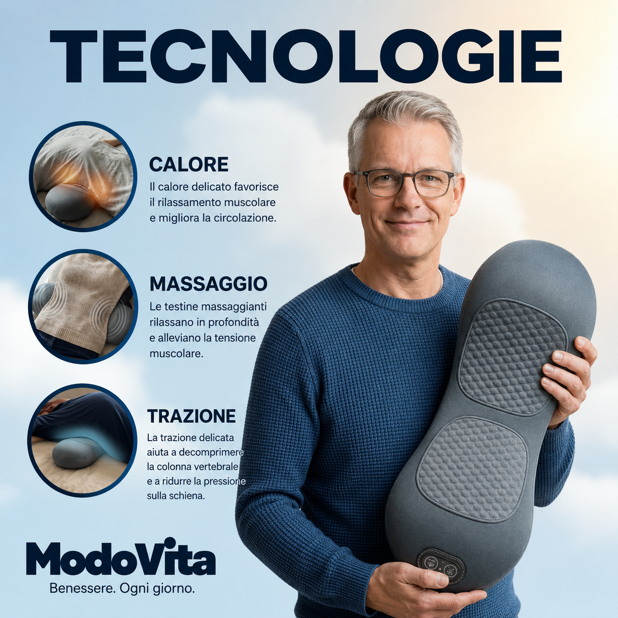 Modovita – Allevia il dolore della stenosi del canale spinale, senza operazione e comodamente da casa