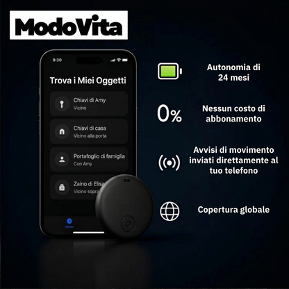 GP90 - Tracker GPS preciso senza abbonamento (Android/Apple)