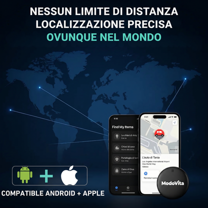 GP90 - Tracker GPS preciso senza abbonamento (Android/Apple)