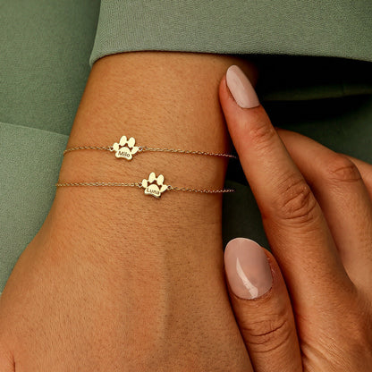 Il Bracciale Zampa d'Amore – Inciso con il nome del tuo animale