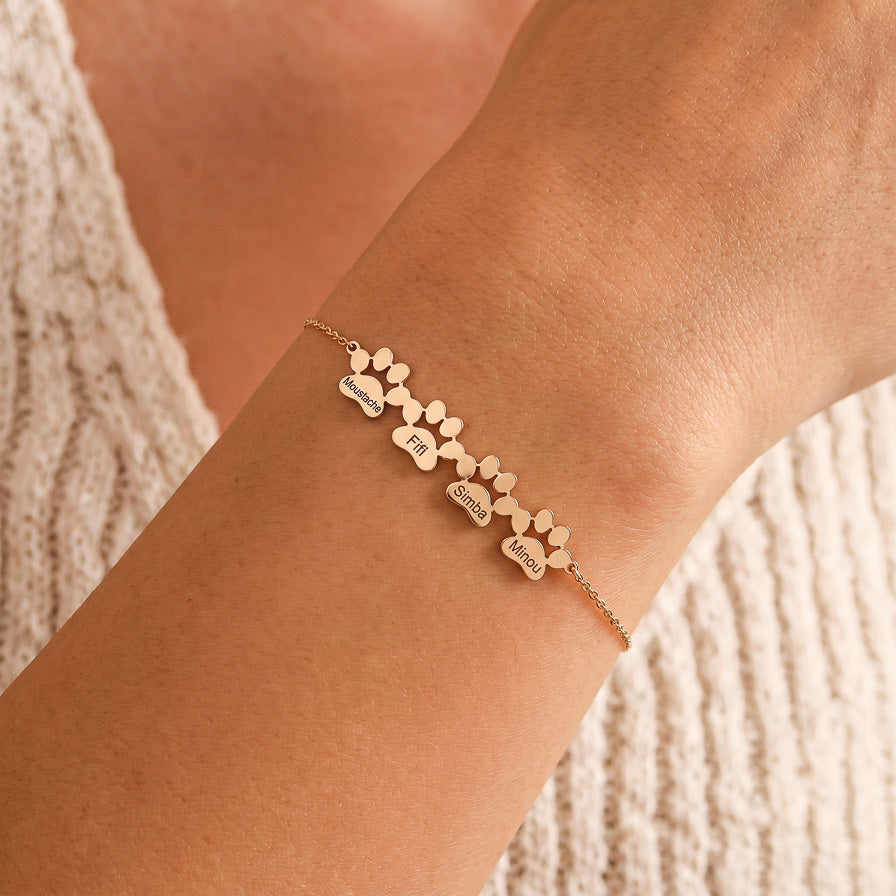 Il Bracciale Zampa d'Amore – Inciso con il nome del tuo animale