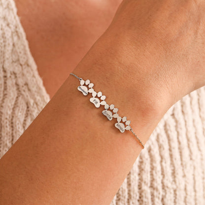 Il Bracciale Zampa d'Amore – Inciso con il nome del tuo animale