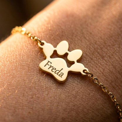 Il Bracciale Zampa d'Amore – Inciso con il nome del tuo animale