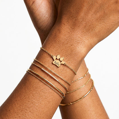 Il Bracciale Zampa d'Amore – Inciso con il nome del tuo animale