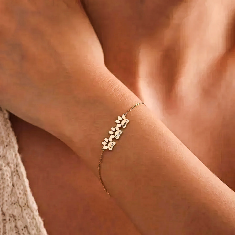 Il Bracciale Zampa d'Amore – Inciso con il nome del tuo animale