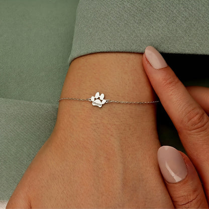 Il Bracciale Zampa d'Amore – Inciso con il nome del tuo animale