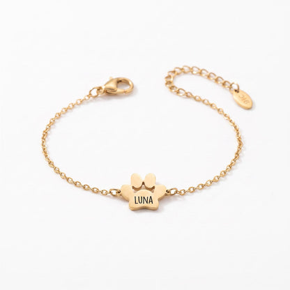 Il Bracciale Zampa d'Amore – Inciso con il nome del tuo animale