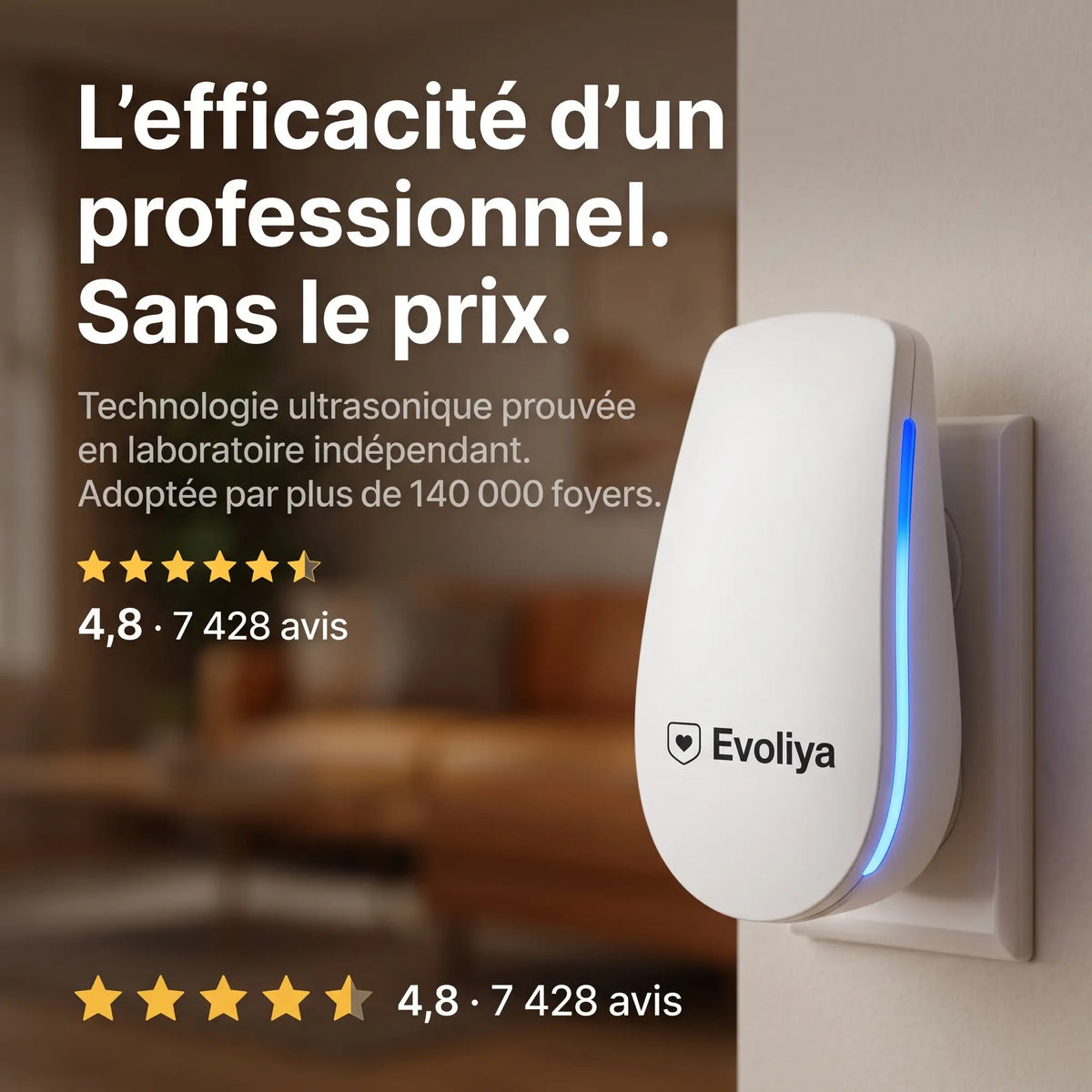 EvoliyaPro™ Répulsif Ultrasonique