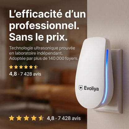 EvoliyaPro™ Répulsif Ultrasonique