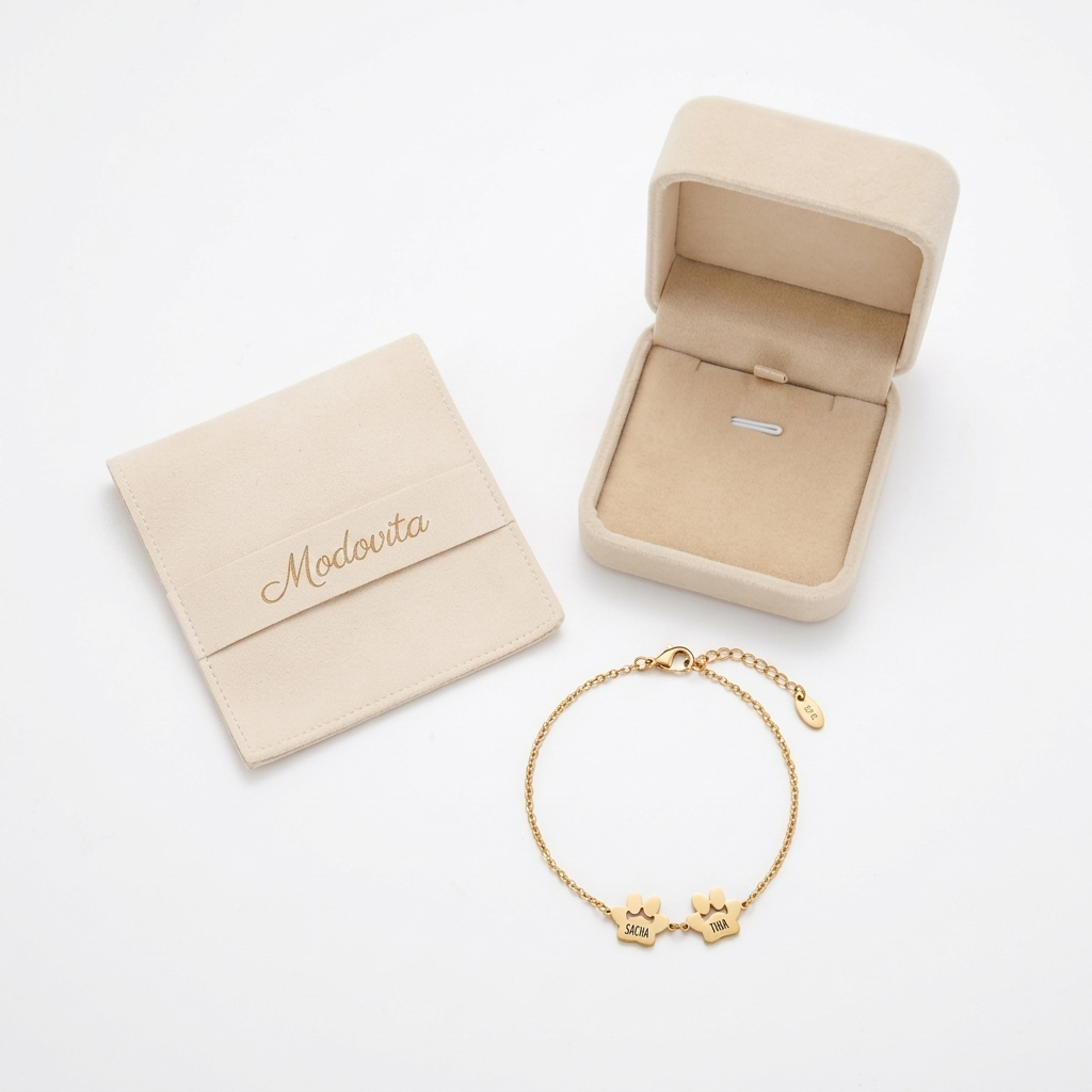Il Bracciale Zampa d'Amore – Inciso con il nome del tuo animale