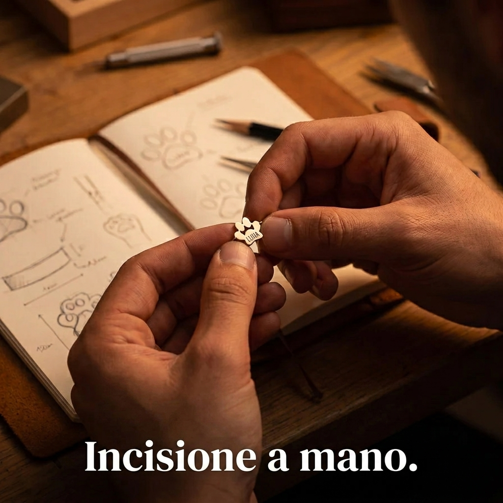 Il Bracciale Zampa d'Amore – Inciso con il nome del tuo animale