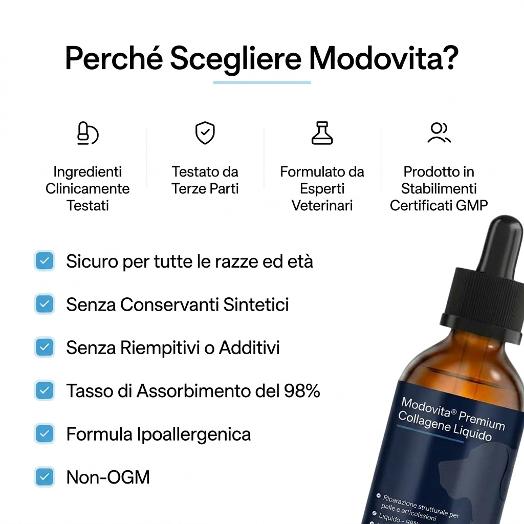 Collagene Liquido Premium Modovita per Cani