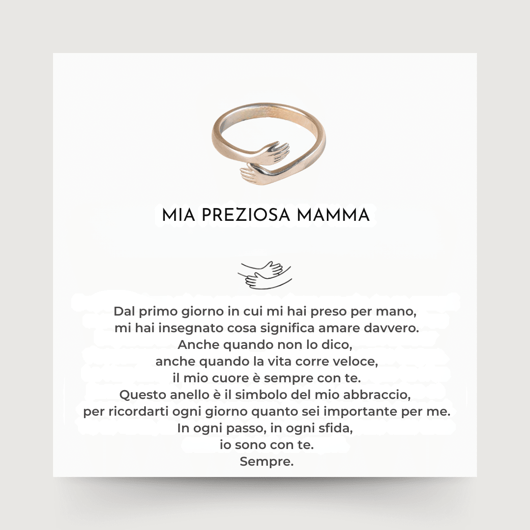 Mia preziosa mamma – Anello abbraccio