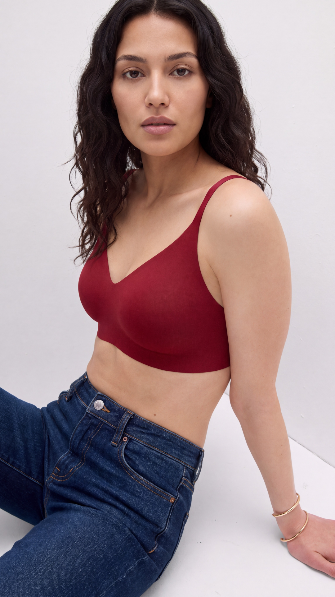 Soutien-gorge sans armatures invisible sous les vêtements